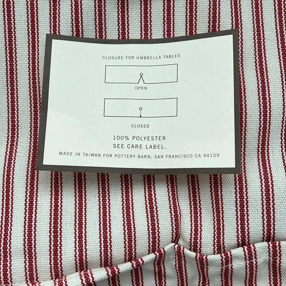 Pottery Barn Nappe Outdoor Tablecloth